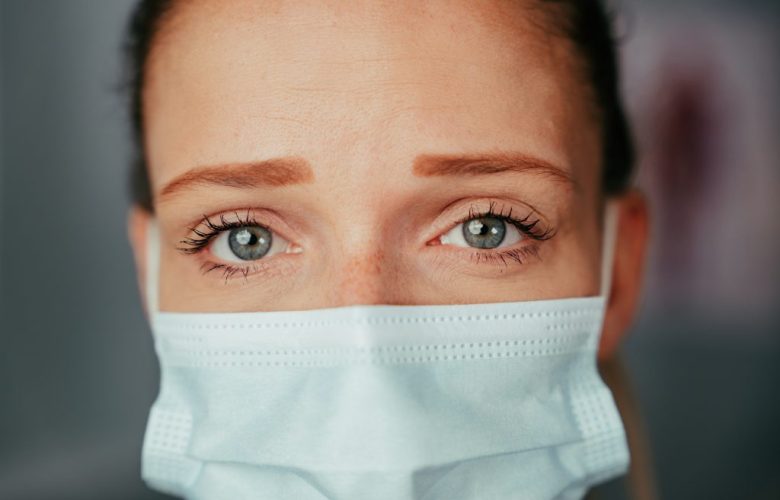 Caregiver wearing Mask