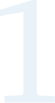 A large, light blue number one is centered on a white background.