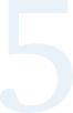 A large, light blue number 5 on a white background.