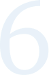 A large, light blue number 6 on a white background.